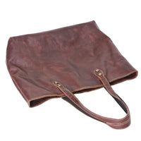 HKM-054035 Custom Vintage Genuine Leather Tote Bag for All Seasons