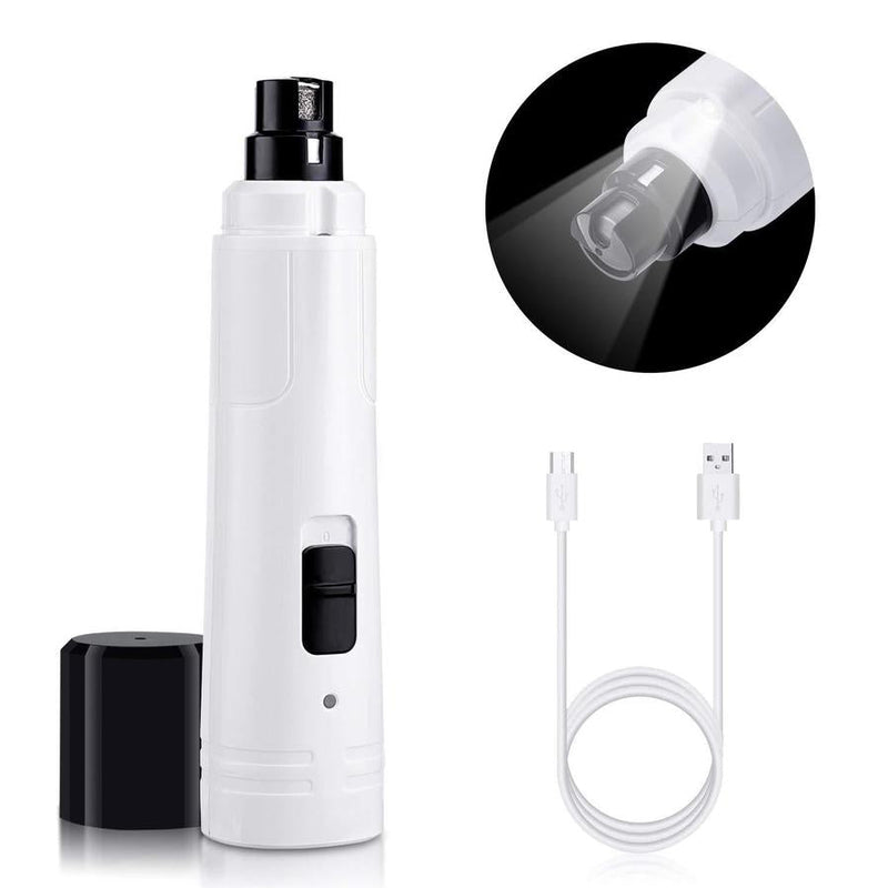 HKM-054035 Electric Pet Nail Clipper with LED Light ¨C Professional Nail Shaver for Cats and Small Dogs