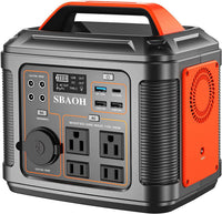 HKM-054035 Portable Power Station 300W 296Wh Lithium Backup Battery with Multiple Output Ports for Emergency and Outdoor Use
