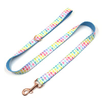 HKM-0540605 Adjustable Fabric Dog Collar and Leash Set with Bow