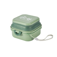 HKM-0540989 Foldable Double-Layer Dog Bowl for Outdoor Water Use - Green, White, Khaki