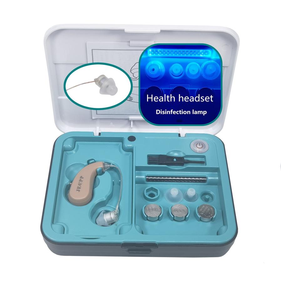 HKM-054163 KXW210 UV Sterilization Ear Hook Hearing Aid Headset with USB Charging and Three Earplugs