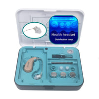 HKM-054163 KXW210 UV Sterilization Ear Hook Hearing Aid Headset with USB Charging and Three Earplugs