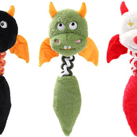 HKM-0544061 Plush Squeaky Dog and Cat Toy for Large and Small Pets, Interactive and Chew Resistant, Machine Washable