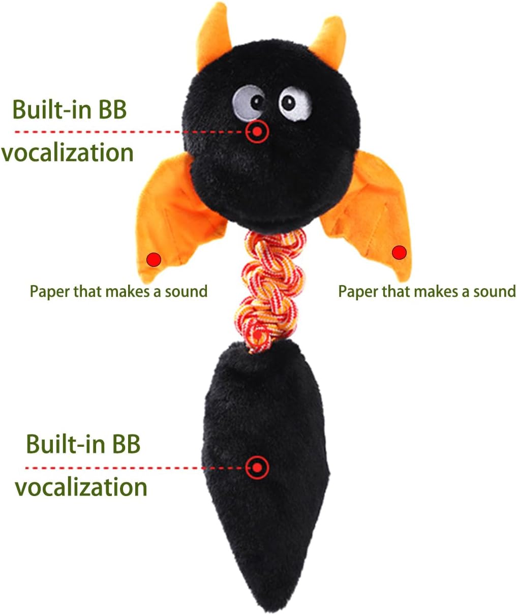 HKM-0544061 Plush Squeaky Dog and Cat Toy for Large and Small Pets, Interactive and Chew Resistant, Machine Washable