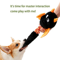 HKM-0544061 Plush Squeaky Dog and Cat Toy for Large and Small Pets, Interactive and Chew Resistant, Machine Washable