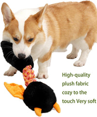 HKM-0544061 Plush Squeaky Dog and Cat Toy for Large and Small Pets, Interactive and Chew Resistant, Machine Washable
