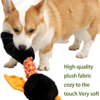 HKM-0544061 Plush Squeaky Dog and Cat Toy for Large and Small Pets, Interactive and Chew Resistant, Machine Washable