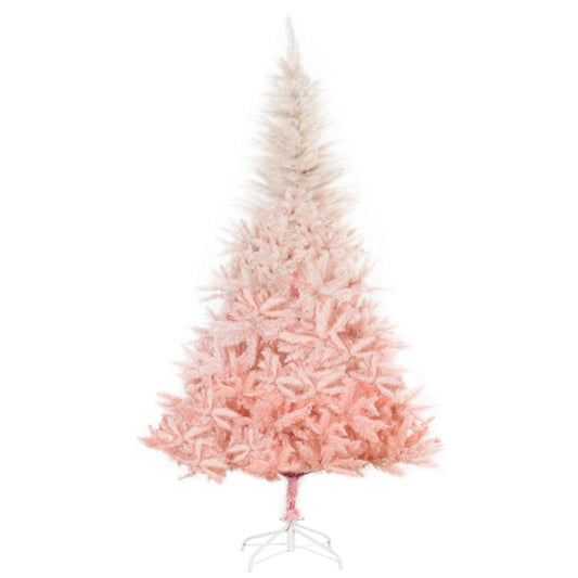 HKM-054419 Lush Pink Christmas Tree with Realistic PVC Branches and 800 Tips for Easy Decoration