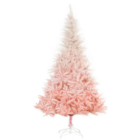 HKM-054419 Lush Pink Christmas Tree with Realistic PVC Branches and 800 Tips for Easy Decoration