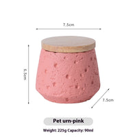 HKM-0544445 Mini Pet Cinerary Casket for Ashes with Hair and Teeth Keepsake Tank