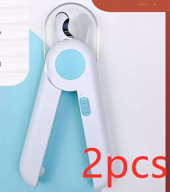HKM-0544573 Bright LED Light Cat Nail Clippers with Wide Blade for Safe Nail Trimming