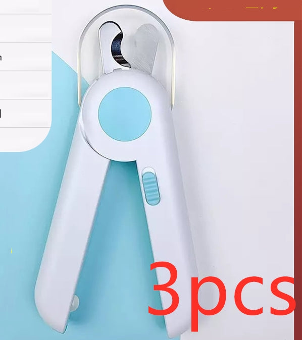 HKM-0544573 Bright LED Light Cat Nail Clippers with Wide Blade for Safe Nail Trimming