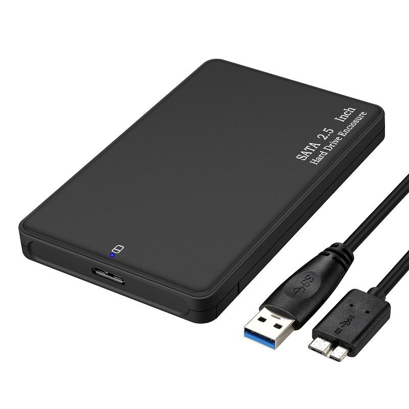 HKM-054483 2.5 Inch USB 3.0 External Hard Drive Enclosure for SATA SSD and HDD, Supports Up to 2TB, Plug and Play