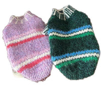 HKM-0545341 Warm Autumn and Winter Vest for Small Schnauzers and Cats in Green and Purple