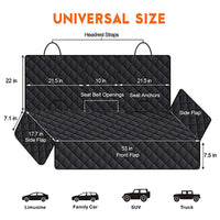 HKM-0545597 Water and Dirt Resistant Black Rear Seat Load Pad for Volkswagen - Dog Mat