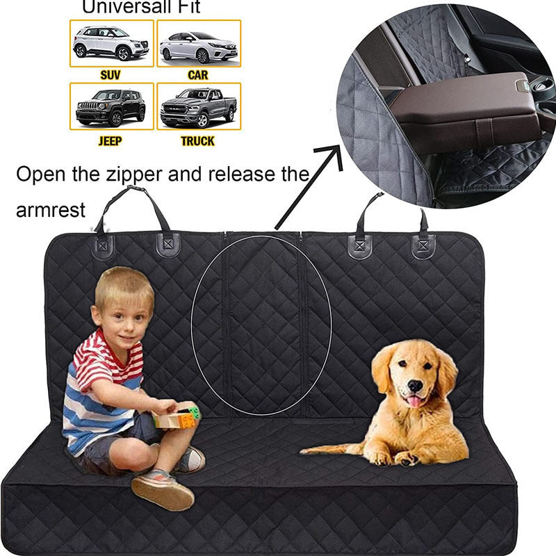 HKM-0545597 Water and Dirt Resistant Black Rear Seat Load Pad for Volkswagen - Dog Mat