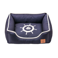 HKM-0546621 Washable Removable Pet Nest in Cloth - Rudder, Anchor, Compass Designs