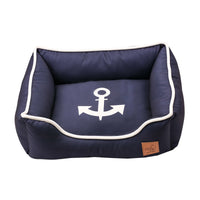 HKM-0546621 Washable Removable Pet Nest in Cloth - Rudder, Anchor, Compass Designs