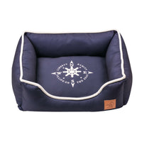 HKM-0546621 Washable Removable Pet Nest in Cloth - Rudder, Anchor, Compass Designs