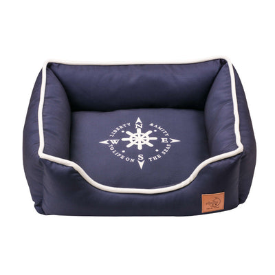 HKM-0546621 Washable Removable Pet Nest in Cloth - Rudder, Anchor, Compass Designs