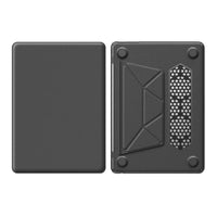 HKM-054675 Gray PU Kickstand Cover for MacBook Air 15 inch (2023/2024) Model M2 A2941 / M3 A3114