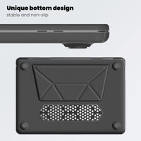 HKM-054675 Gray PU Kickstand Cover for MacBook Air 15 inch (2023/2024) Model M2 A2941 / M3 A3114