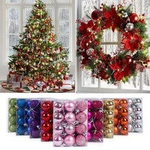 HKM-054739 Battery-Operated Copper Wire String Lights with Decorative Christmas Balls