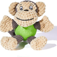 HKM-0548029 Squeaky Plush Monkey Dog Toy - Soft, Durable Chew Toy for Small to Medium Dogs, Ideal for Indoor and Outdoor Play