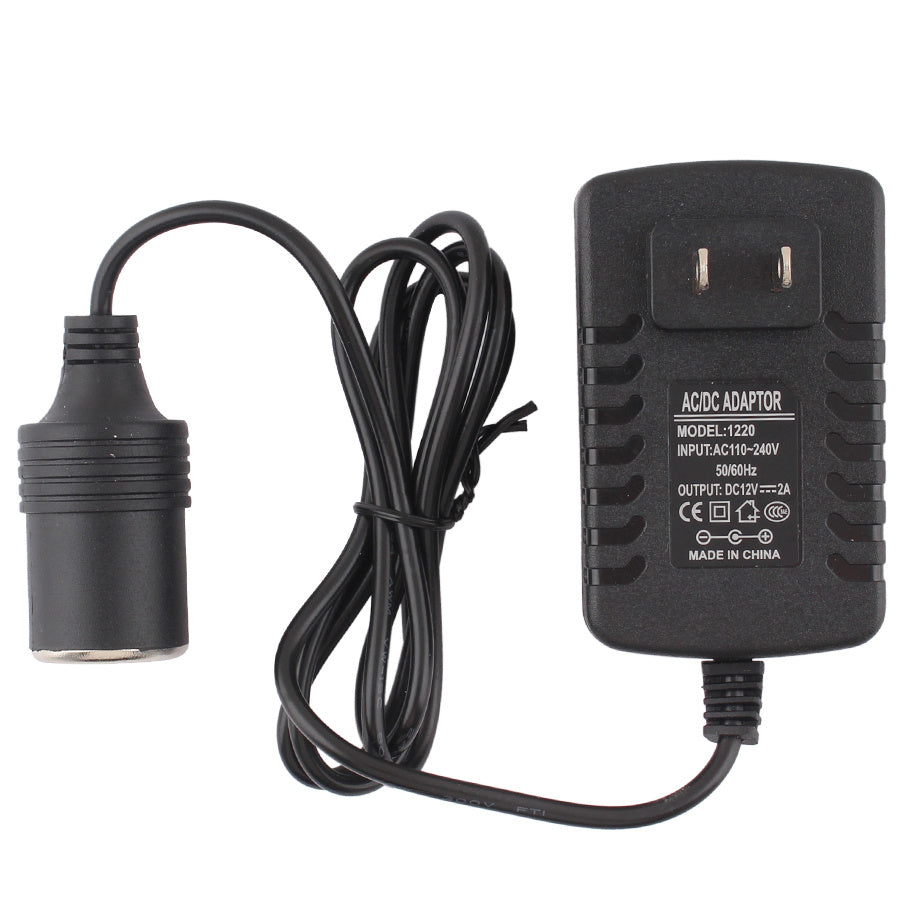 HKM-054803 220V to 12V DC Car Cigarette Lighter Adapter - Input: 100-240V, Output: 10A/8A/6A/5A, Max 120W
