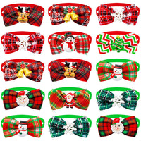 HKM-054803 Plaid Bow Tie Scarf for Cats and Dogs - Adjustable 22CM to 40CM