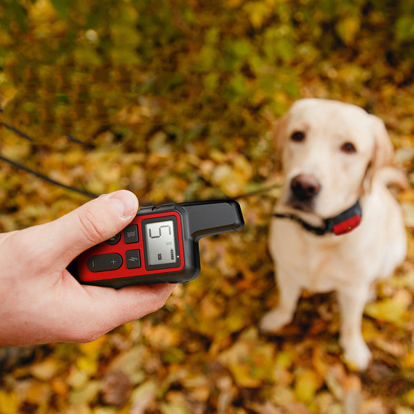 HKM-0548541 Remote Dog Trainer with Vibration, Tone, and Shock Functions, 500m Range, Rechargeable Battery
