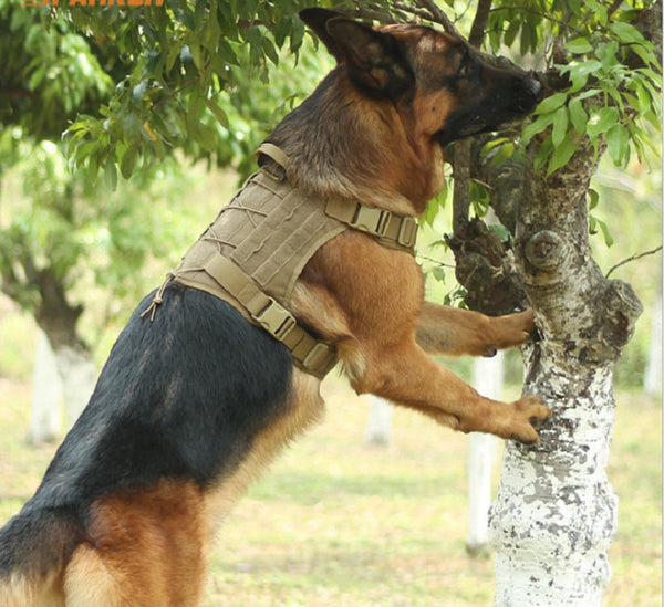 HKM-0548925 Medium Tactical Vest for Dogs - Unisex Nylon, Multiple Colors Available