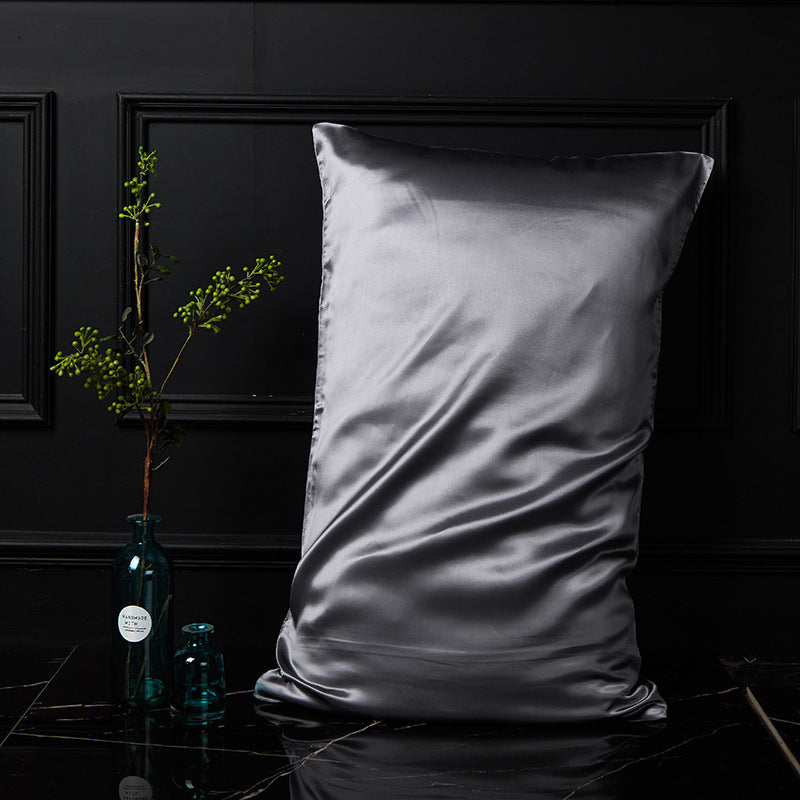 HKM-054931 Double-Sided Mulberry Silk Pillowcase 48x74cm - Light Gray