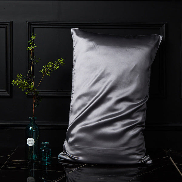 HKM-054931 Double-Sided Mulberry Silk Pillowcase 48x74cm - Light Gray