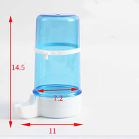 HKM-0550333 Large Blue and White PP Water Pipe for Birds, Ideal for Cages with 1-1.5cm Wire Spacing