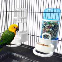 HKM-0550333 Large Blue and White PP Water Pipe for Birds, Ideal for Cages with 1-1.5cm Wire Spacing