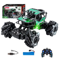 HKM-055123 Alloy 2.4G Remote Control Off-Road Stunt Car – Multi-Directional Climbing and Drifting Toy