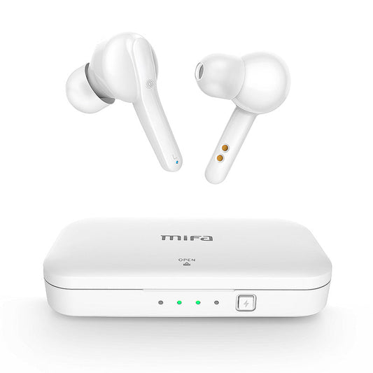 HKM-055187 True Wireless Bluetooth 5.0 Headset with IPX5 Waterproof Performance in Black and White Colors