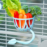 HKM-0552509 Parrot Fruit Basket and Vegetable Clips Feeder Set for Avian Nutrition