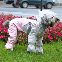 HKM-0552893 Splashproof Dog Raincoat with Horn Bib - Casual EVA Design