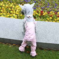 HKM-0552893 Splashproof Dog Raincoat with Horn Bib - Casual EVA Design