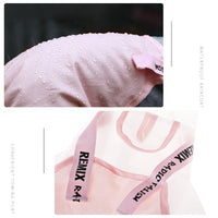 HKM-0552893 Splashproof Dog Raincoat with Horn Bib - Casual EVA Design