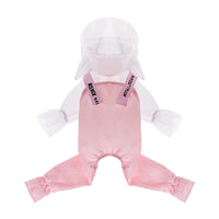 HKM-0552893 Splashproof Dog Raincoat with Horn Bib - Casual EVA Design