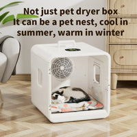 HKM-055379 Eco-Friendly 70L Automatic Pet Dryer Box with Disinfection Function - Quiet Hair Dryer for Cats and Small Animals