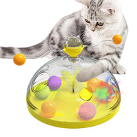 HKM-0553917 Interactive Multifunctional Cat Toy with Catnip, Twirling Balls, and Teaser Sticks