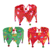 HKM-0554301 Adjustable Doodle Pattern Pet Collar with Bell for Cats - Neck Size 20-45cm
