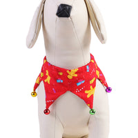 HKM-0554301 Adjustable Doodle Pattern Pet Collar with Bell for Cats - Neck Size 20-45cm
