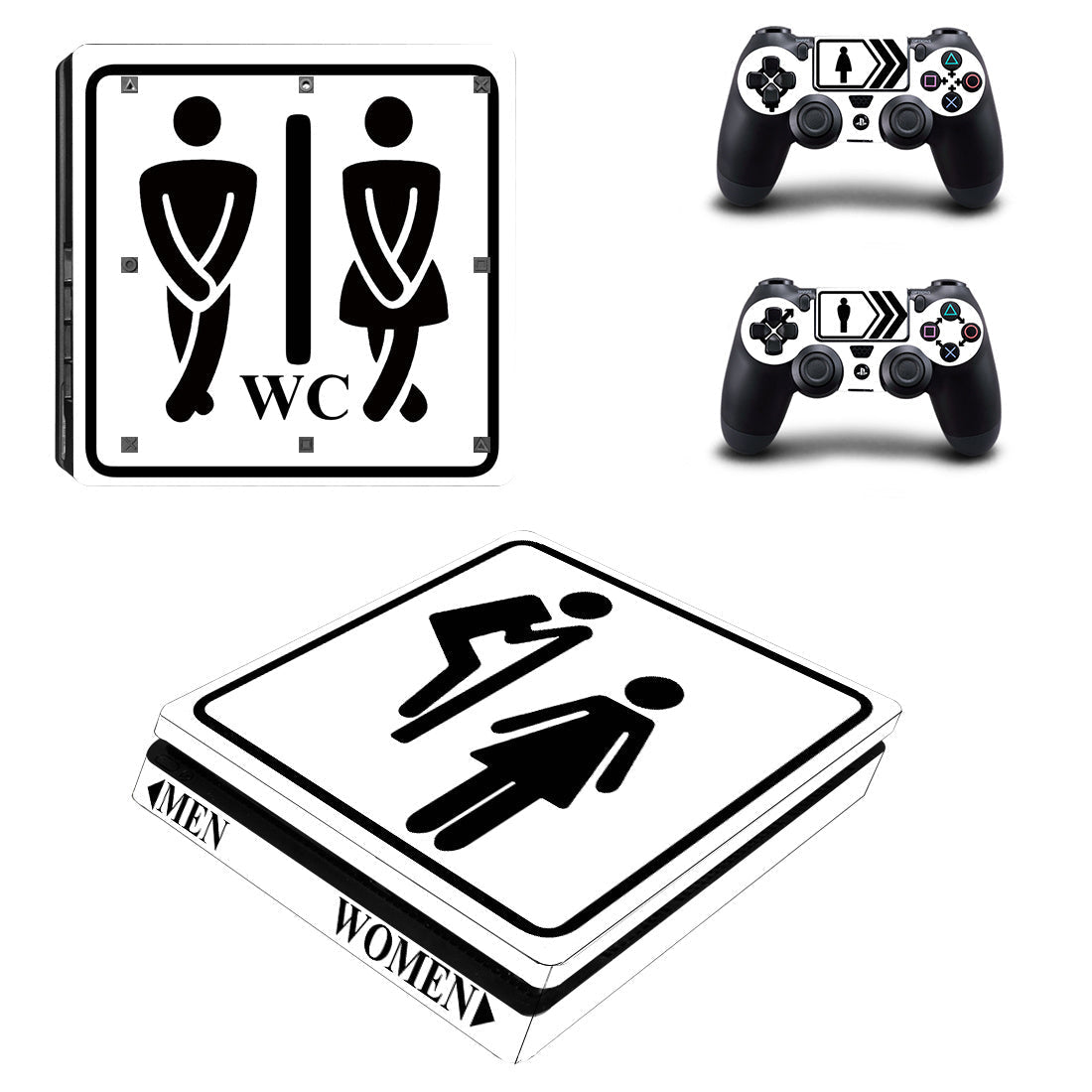 HKM-055443 Premium PS4 Skin with Scratch-Resistant Film, Compatible with PS4, 0.04mm-0.08mm Thickness