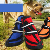HKM-055443 Waterproof Non-Slip Dog Shoes with Double Straps for Active Outdoor Adventures